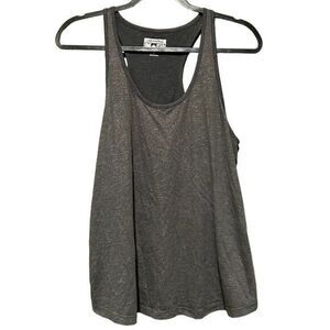 Converse One Star Womens Racerback‎ Athletic Workout Gym Tank Top Gray Large